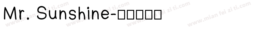 Mr. Sunshine字体转换